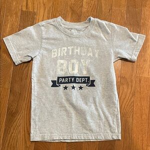 Gymboree Gray Birthday Boy Party Department tee size 4T
